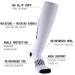Zlyj Compression Socks for Men & Women | 20-30mmHg Knee Support for Running Sports & Football | XL - Buy Online on GoSupps.com