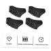 Lurrose 5ST Trekking Stick Tips - Slip-Proof Matte Rubber Crutch Replacement for Outdoor Accessories - Buy Online on GoSupps.com