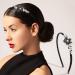 2 Pack Rhinestone Crystal Headband Set for Women - Vintage Butterfly & Flower Hair Accessories | Sparkly Beaded Hair Hoops Jewelry - Perfect for Parties - Buy Online on GoSupps.com