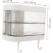 Ciieeo 2pcs Box Storage Box Washcloth Holder Self Draining Soap Dish Wall-mounted Soap Dish Rotating Stand Soap Holder Wall-mounted Soap Stand Glove Box White Double Layer Plastic - Buy Online on GoSupps.com