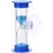Children's Toothbrush Sand Timer - 2 Min Shower & Cooking Hourglass with Suction Cup | Mini Glass Timer for Kids (Blue) - Buy Online on GoSupps.com