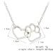 Fuqimanman 2020 Gold Silver Paw Print Necklace - Unique Heart Pendant for Pet Lovers - Buy Online on GoSupps.com