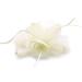 Finecy In New Women Feather Flower Headband Fascinator Clip Races Wedding Party Royal Ascot (Beige) M Beige