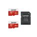 Lexar 32GB Micro SD Card 2 Pack, microSDHC UHS-I Flash Memory Card with Adapter - Up to 100MB/s, U1, Class10, V10, A1, High Speed TF Card (2 microSD Cards + 1 Adapter) 32GB x 2