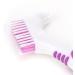 Denture Cleaning Brush Set - Double Sided Toothbrush for Oral Care & Plaque Removal - 2pcs False Teeth Brushes for Men and Women - Buy Online on GoSupps.com