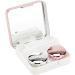 Uxsiya Mini Contact Lens Case Portable Contact Lens Container for Contact Lens and Travel Use Pink - Buy Online on GoSupps.com