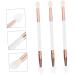 Healeved 3pcs Eye Shadow Brush Double Headed Eyeshadow Makeup Brush Multipurpose Tool Makeupset Wooden Handle - Buy Online on GoSupps.com