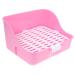 COSMEVIVI Box Rabbit Toilet Pet Potty Pet Supply Small Pet Toilet Pet Training Corner Little Pig Pee Toilet Bunny Potty Bunny Toilet Rabbit Potty Pet Drawer Potty Pet Litter Tray 28.5X23.5X15.5CM Pink