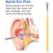 6PCS Blue Ear Cleaner Wax Removal Tool Earpick Sticks - Earwax Remover Curette for Health and Hygiene - Buy Online on GoSupps.com
