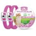Cat Repellent Treatment Adjustable Cat Repellent Collars Natural Protection Repellent Collar for Cats Water Resistant Repellent Collar for Cats Small-Medium-Large Pink 2pack