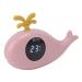 Baby Bath Thermometer Cartoon Baby Water Thermometer for Bathroom (Pink)