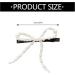 AJOIDR Artificial Pearls Bowknot Hair Clip Elegant Ribbon Crystal Hairpin Barrettes for Women Side Bangs Hair Styling Accessory - Buy Online on GoSupps.com
