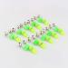 Zerone LED Twin Bells Fishing Alarm - 10 Pcs Night Fishing Accessory with Rod Clip Tip - Green Fish Bait Alert - Buy Online on GoSupps.com
