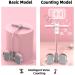 Buy Multifunctional Pedal Puller Resistance Rope | Foot Pedal Resistance Band for Yoga & Fitness - 6-Tube Basic Pink - Buy Online on GoSupps.com