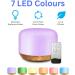 AZULON Essential Oil Diffuser 300ML Ultrasonic Aromatherapy Air Diffuser Humidifier with Remote Adjustable Mist Mode Waterless Auto Off & 7 LED Lights for Home (Wood Grain) - Buy Online on GoSupps.com