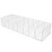 FRCOLOR Organizer Drawers Makeup Palettes Holder Desktop Eyeshadow Palettes Transparent Blusher Organizer Office Desk Drawer Organizer Organizer Storage Transparent 25x8.5x4.8cm