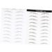 Balacoo 4 Sheets Pairs Black Makeup Artificial Eyebrow Patch Brow Tatoo Eyebrow Stickers Eyebrows 3d Make up - Buy Online on GoSupps.com