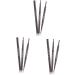 FRCOLOR 3Pcs 2 1 Eyebrow Pencil Eyebrow Filler Eyebrow Makeup Eyebrow Pencils Twist Eyebrow Pencil Microblading Pen Triangle Eyebrow Powder Twist mediumx3pcs as shown x 3pcs - Buy Online on GoSupps.com