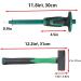 2lb Sledge Hammer & Flat Chisel with Hand Protection + Gloves - Ideal for Tile, Rock, Masonry, Concrete & Brick - Anti-Slip Handled Small Drilling Hammer - Green - Buy Online on GoSupps.com