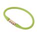 Negative-ion bracelet magnetic care silicone sports bracelet for basketball load compensation promoting blood circulation silicone magnet light (green)