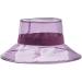 Clear Waterproof Bucket Hat Women Sun Visor | Transparent Plastic Wide Brim Rain Cap Fashion | Black One Size - Buy Online on GoSupps.com