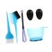 SMASOLO 5 pi ces Kit de Coloration Capillaire Professionnel Outils de des Cheveux avec Bol Cache Oreilles et Pinceau Bleu