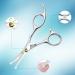 LILYS PET 5.0 Right-Handed Round-Tip Pet Grooming Scissors - Stainless Steel Small Ball Tip for Dogs and Cats - Silver - Buy Online on GoSupps.com