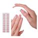 Ruarby French False Nails Stick on Nail Short Square Gradient Press on Nail DIY Art Accessories Display for Personal Style C39D29