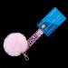 Card Grabber Keychain Pom Pom Ball for Long False Nails Pulling from ATM Credit Card Clip Puller (XL-PVC, Purple Cheetah) XL-PVC Purple Cheetah