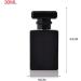 Portable Transparent Glass Perfume Bottle 30ML - Refillable Atomizer with Aluminum Case for Travel (Black) | Enslz - Buy Online on GoSupps.com