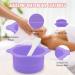 2pcs Silicone Wax Warmer Bowl Set with Spatulas - Purple+Pink | Reusable & Replacement Liner for 16oz Waxing Kit - Buy Online on GoSupps.com