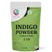 YOGIs GIFT | Organic Indigo Powder for Hair 2 LB | Ideal for Black and Dark Hair | Indigofera Tinctoria | Black Henna | Organic Natural Hair color Indigo 2 LB