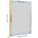 Caydo 10x14 Inch Aluminum Silk Screen Printing Frames | 110 White Mesh | 2 Piece Set - Buy Online on GoSupps.com