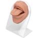 Soft Silicone Tongue Model - Realistic Fake Tongue for Piercing Practice & Jewelry Display - Flexible Human Mouth Shape with Teeth - Buy Online on GoSupps.com
