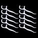 YIMART 100pcs Dental Floss Picks - Flossers for Oral Hygiene & Interdental Cleaning - Premium Toothpick & Floss Pick Set for Healthy Teeth - Buy Online on GoSupps.com