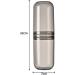 Premium Gold Travel Toothbrush Holder Set | Large Capacity Toothpaste Storage Box - Shop Internationally - Buy Online on GoSupps.com