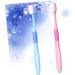 Gleavi 4-Piece Toothbrush Set - Thai Gift Idea for Travelers | Sky Blue & Pink Oral Care Tools for Post-Birth Cleaning - Buy Online on GoSupps.com