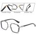 VOOLGA Blue Light Filter Glasses - Retro Fashion for Computer & Smartphones - Includes Case & Cleaning Cloth - Buy Online on GoSupps.com