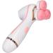 3 Head Electric Facial Cleansing Brush - Rechargeable Silicone Exfoliating Scrubber in Pink | Portable Face Massager for Glowing Skin - International Shipping Available - Buy Online on GoSupps.com