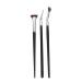 3Pcs Eyelash Brushes Angled Fan-shaped Eyelash Brush Angle Fan Eyelash Brush + Brown Base White Peak Short Hair Flat Fan + Angle Eyeliner Brush Mascara Brush Makeup Brush