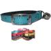 Leather cat/ kitten collar pink blue brown and red safety elastic (blue) - Buy Online on GoSupps.com