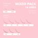 Eva LASH 16 Lines Volume Eyelash Extensions 0.07-CC 12mm - Professional Grade Individual Pack for Self Application - Mixed Lengths C/CC/D/DD Curl 8-25mm 0.05/0.07 Thickness - Fake Eyelashes - Buy Online on GoSupps.com