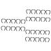 Healeeved 20 pair of anti-snag earring protectors made of silicone for soft ear bruises glasses ear pads earmol hook rubber hook hanging ear hooks (1 Pack) blackx3st