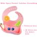 Vicloon Silicone Baby Bib 2PCS Baby Weaning Bibs Waterproof Baby Feeding Bibs Adjustable with Wide Food Catcher Pocket Unisex Toddler Bibs (Pink-Grey) - Buy Online on GoSupps.com
