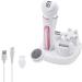 Mcbazel Cordless Epilators for Women 5 in 1 USB Rechargeable Hair Remover Electric Lady Shaver with Facial Cleansing/Massage Head/Callus Remover Fit for Face Legs Arms Armpit Bikini - Pink/White - Buy Online on GoSupps.com