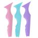 NOLITOY 3pcs Silicone Beauty Ruler Purple Eyeliner Pencils Beauty Tools Lipstick Mascara Drawing Aid Massage