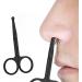 Buy OUSIKA Nose Hair Trimmer - Mini Stainless Steel Ergonomic Cutter Portable Black Nose Hair Scissors for Precision Grooming - Buy Online on GoSupps.com