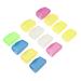 Frcolor 12 pieces toothbrushes protective cap dustproof toothbrush cap portable toothbrush cover toothbrushes cover holder travel toothbrush cover