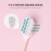Sewoart 4-Piece Soft Cotton Toothbrush Set - Extra Soft Adult Toothbrushes with Quadratic Hole PP Handle - Ideal for Gentle Oral Care - Buy Online on GoSupps.com