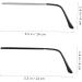 Lurrose Glasses Repair Set - 2 Pairs of Black Eyeglass Arms & Legs | Metal Sunglasses Bracket Accessories for Men & Women - Buy Online on GoSupps.com